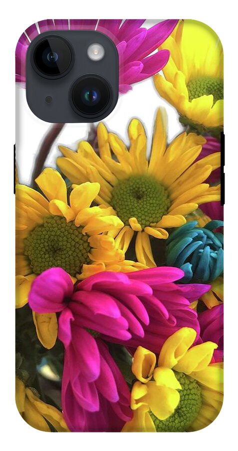 Pink and Yellow Daisies - Phone Case