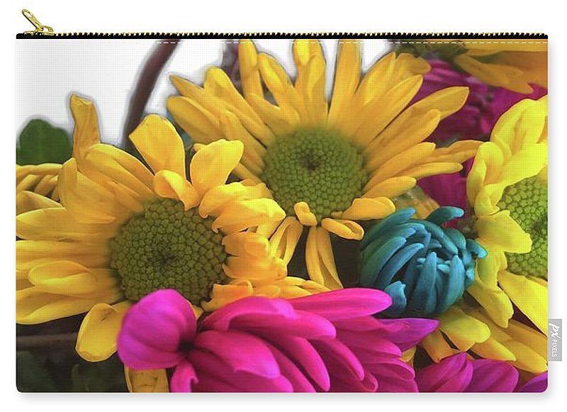 Pink and Yellow Daisies - Carry-All Pouch