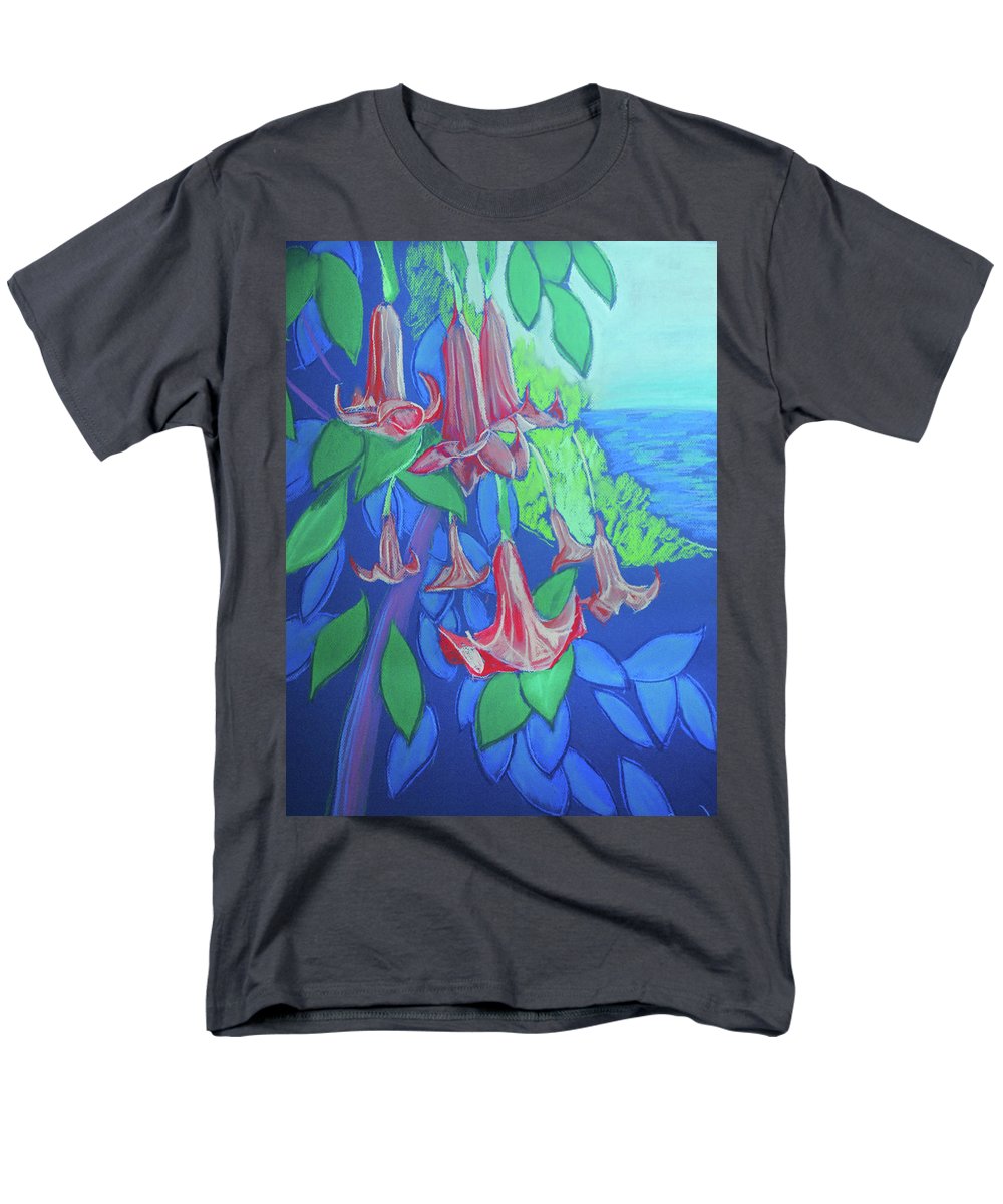 Pink Angels Trumpet Flowers Pastel - Men's T-Shirt (Regular Fit)