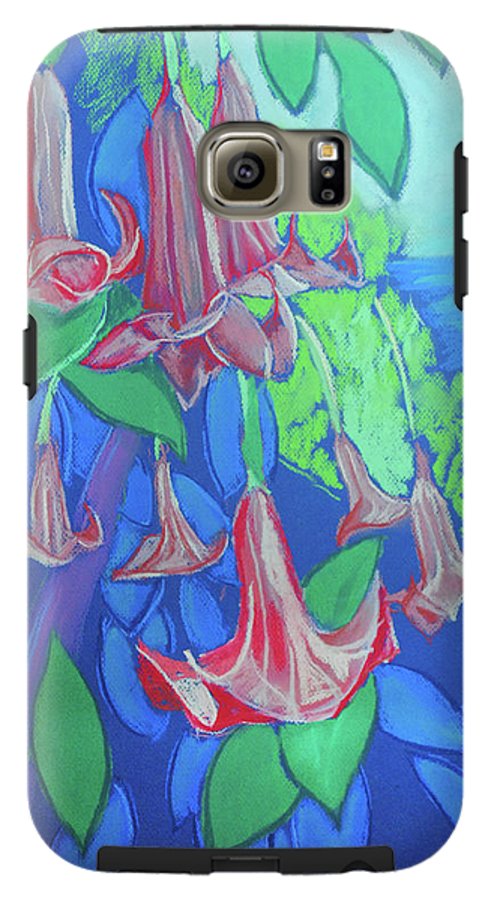 Pink Angels Trumpet Flowers Pastel - Phone Case