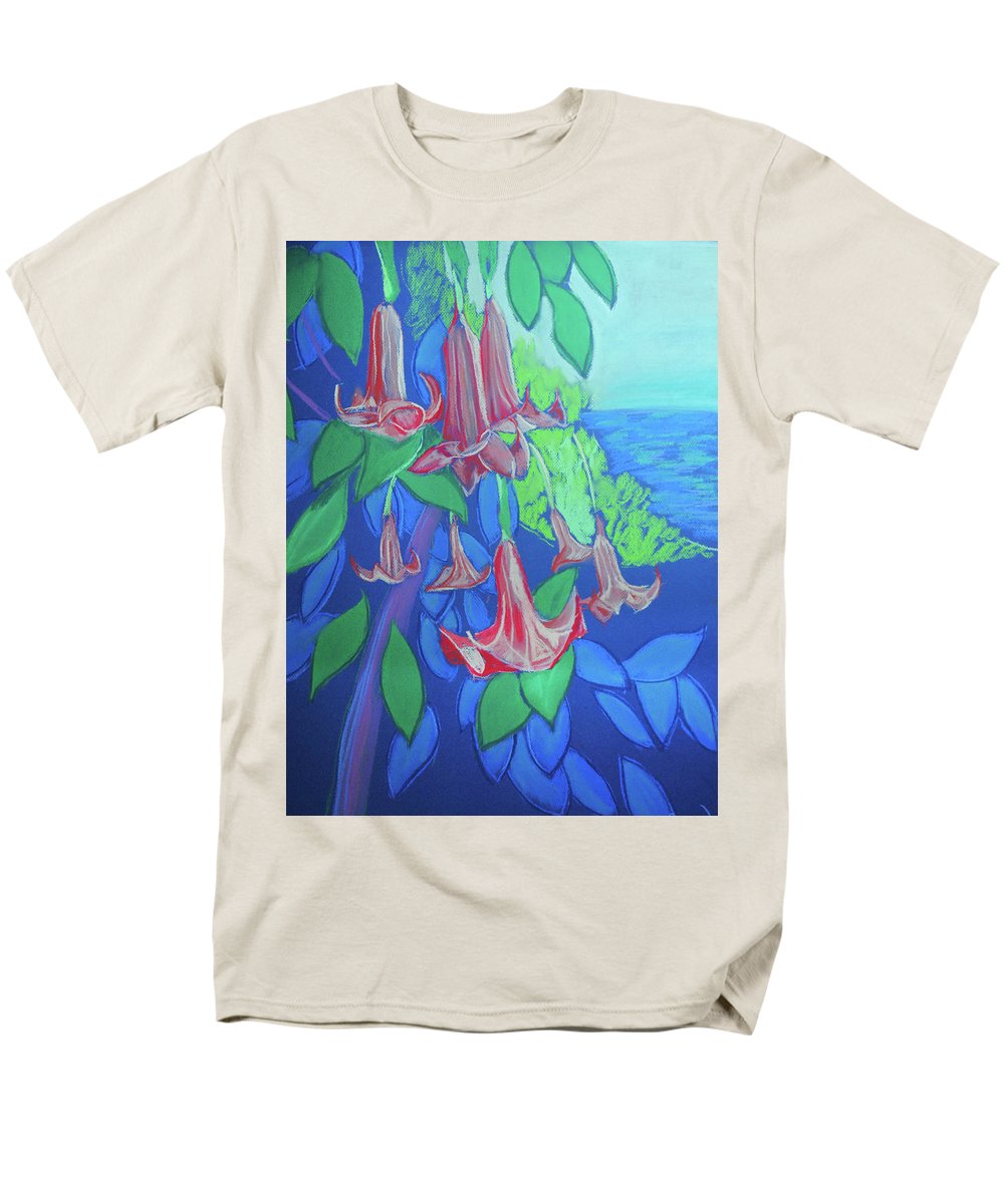 Pink Angels Trumpet Flowers Pastel - Men's T-Shirt (Regular Fit)