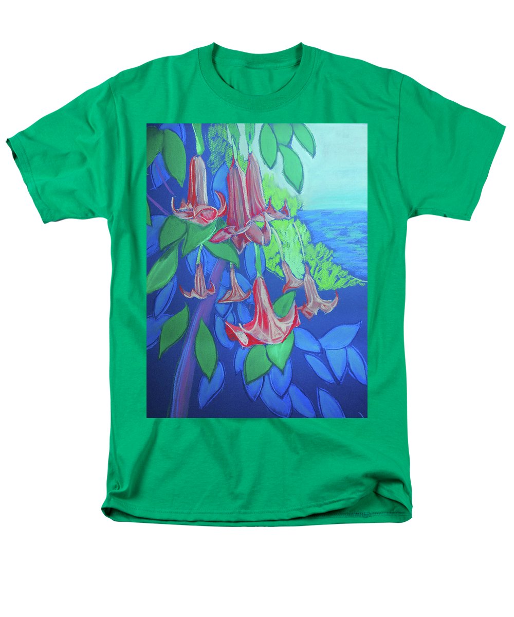 Pink Angels Trumpet Flowers Pastel - Men's T-Shirt (Regular Fit)