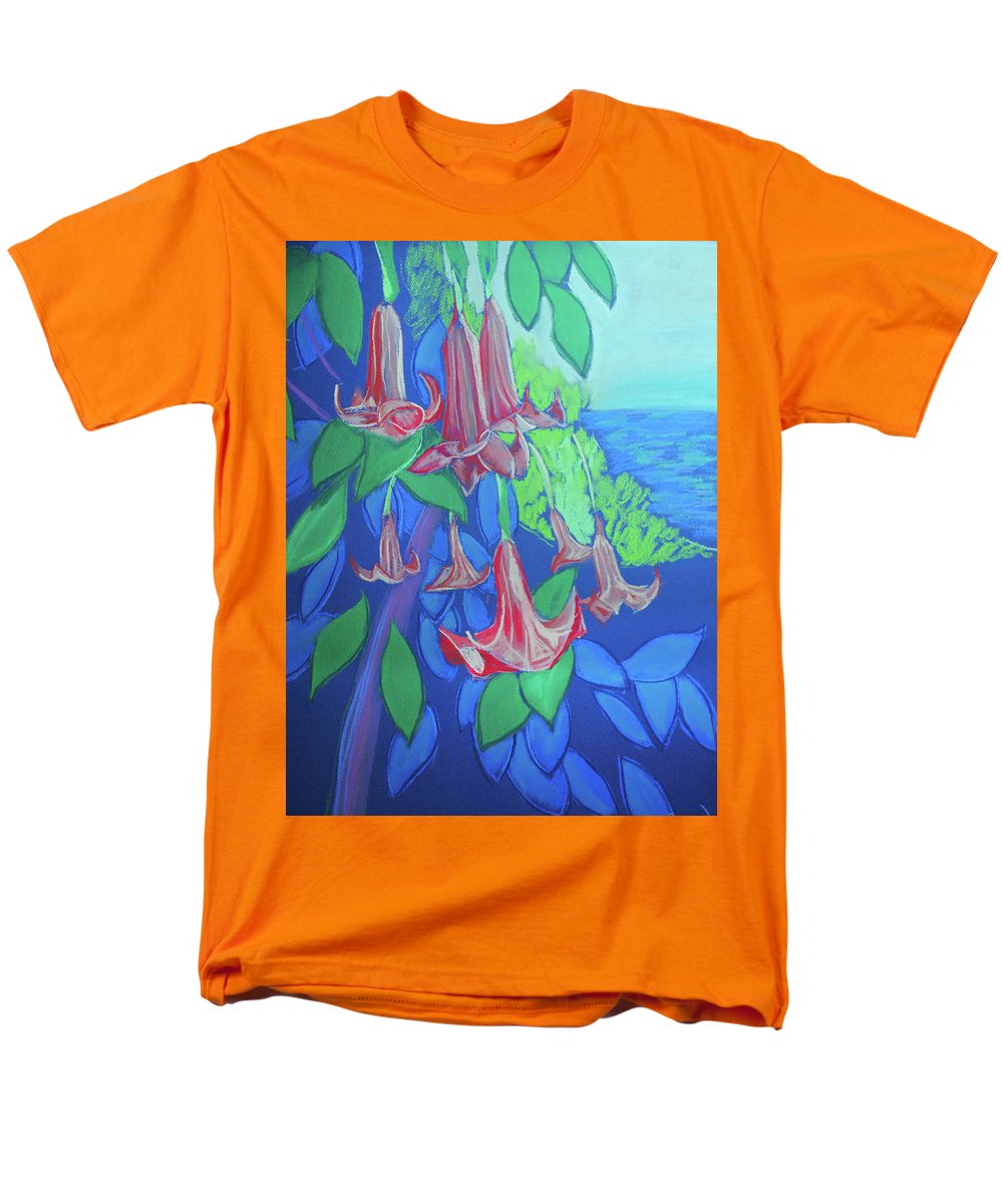 Pink Angels Trumpet Flowers Pastel - Men's T-Shirt (Regular Fit)