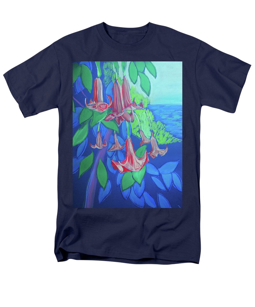 Pink Angels Trumpet Flowers Pastel - Men's T-Shirt (Regular Fit)