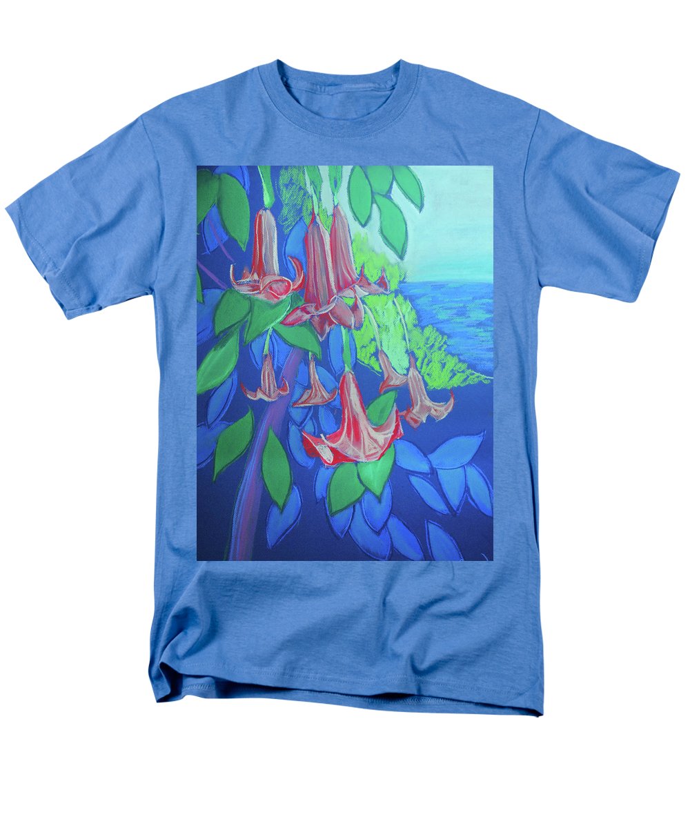 Pink Angels Trumpet Flowers Pastel - Men's T-Shirt (Regular Fit)