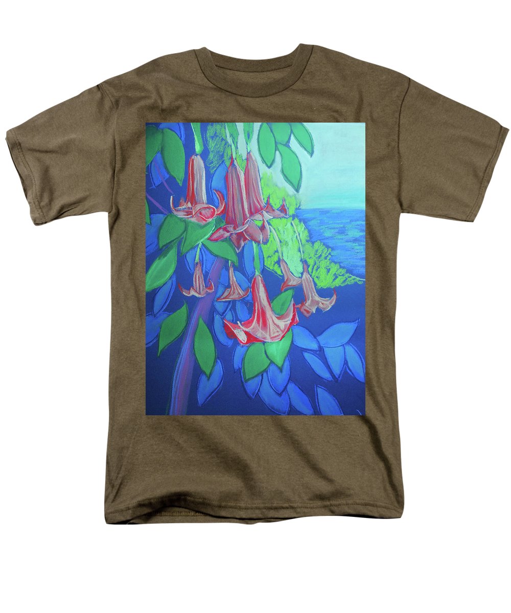 Pink Angels Trumpet Flowers Pastel - Men's T-Shirt (Regular Fit)