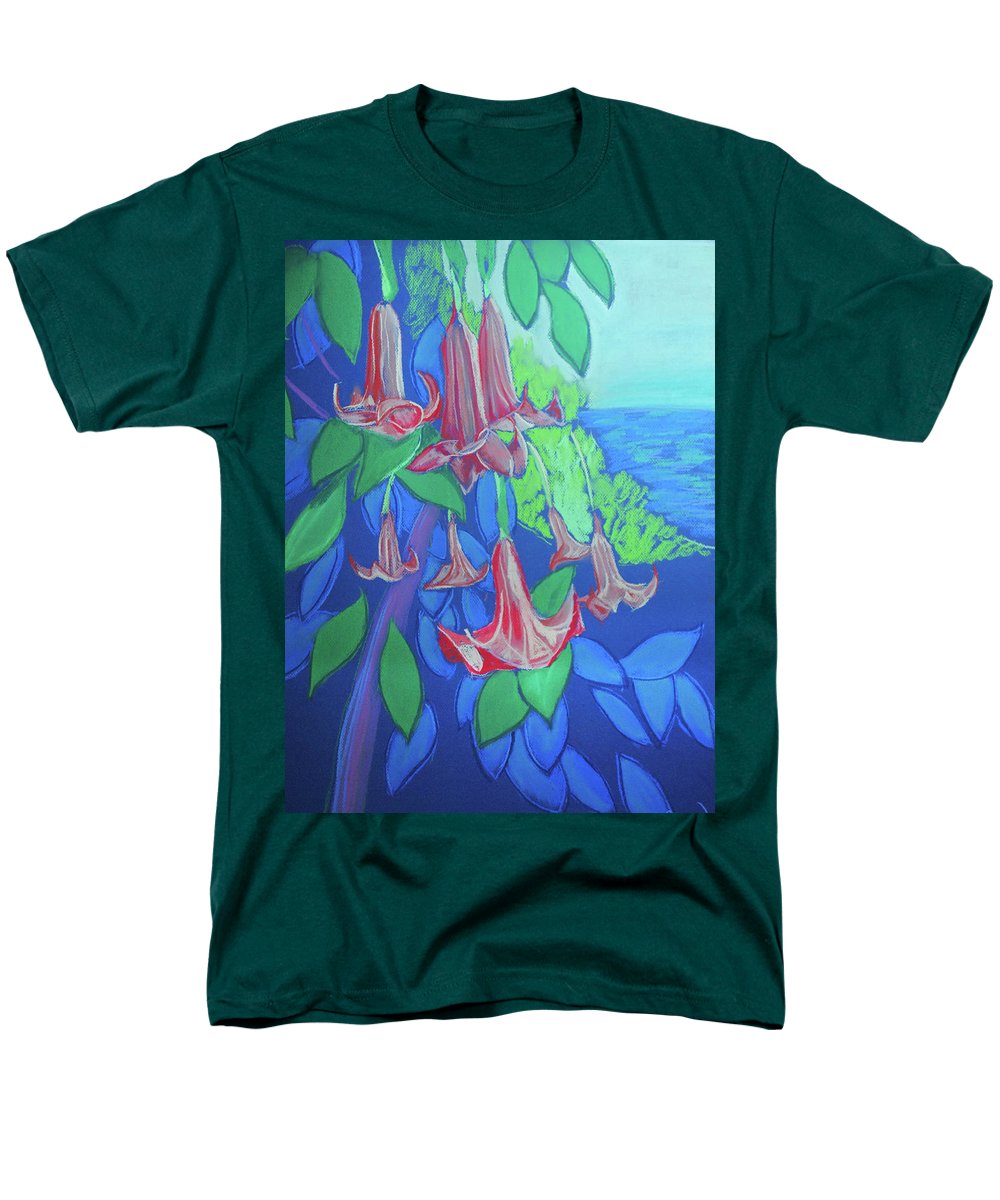 Pink Angels Trumpet Flowers Pastel - Men's T-Shirt (Regular Fit)