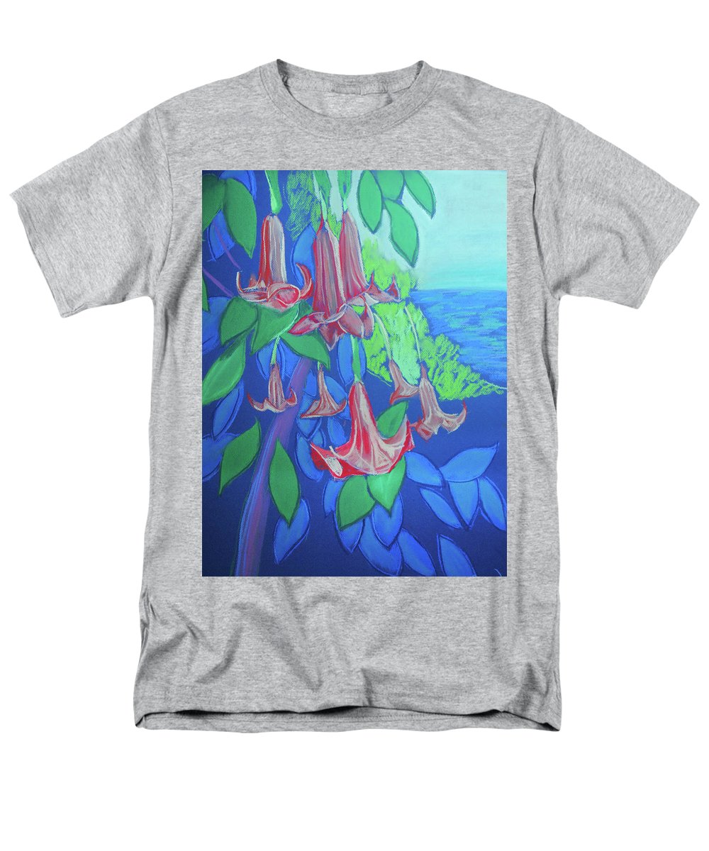 Pink Angels Trumpet Flowers Pastel - Men's T-Shirt (Regular Fit)