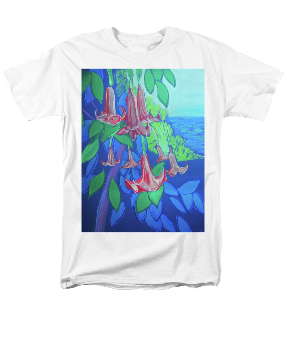 Pink Angels Trumpet Flowers Pastel - Men's T-Shirt (Regular Fit)
