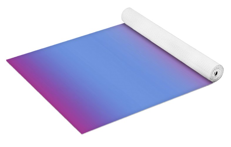 Pink Blue Green Gradient - Yoga Mat