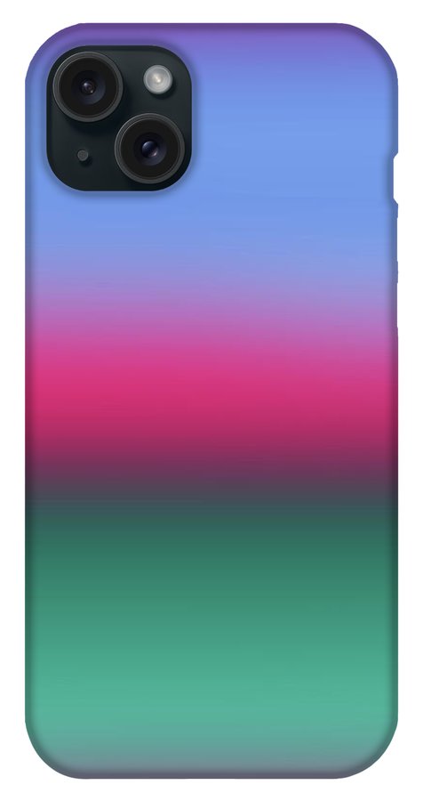 Pink Blue Green Gradient - Phone Case