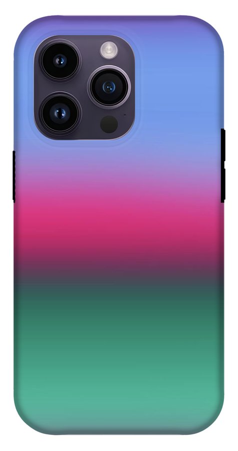 Pink Blue Green Gradient - Phone Case
