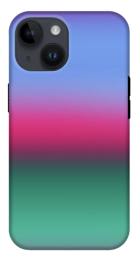 Pink Blue Green Gradient - Phone Case