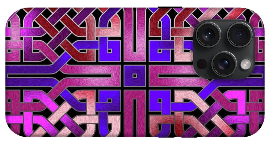 Pink Celtic Knot Square - Phone Case