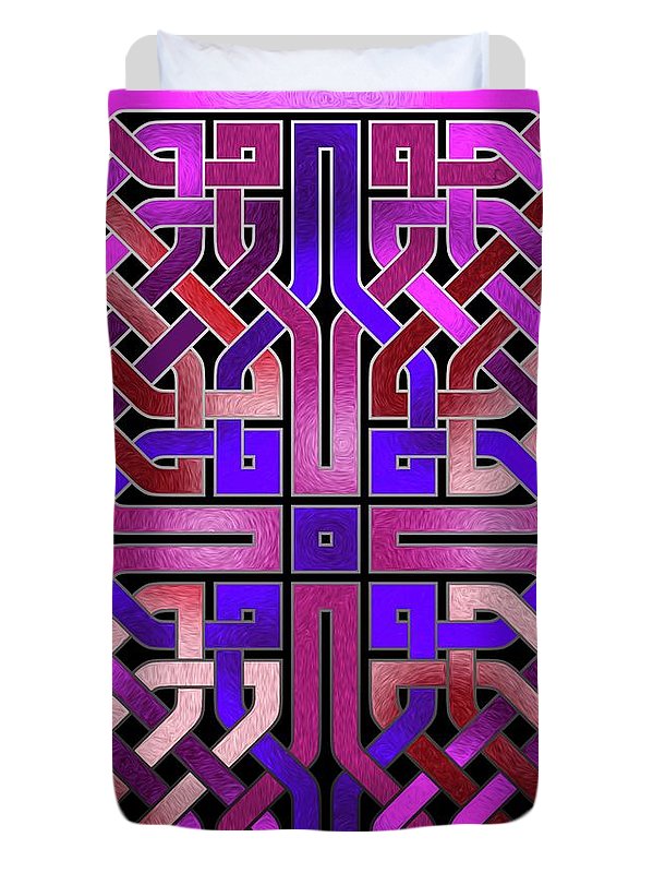 Pink Celtic Knot Square - Duvet Cover