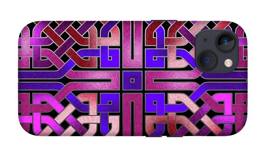 Pink Celtic Knot Square - Phone Case