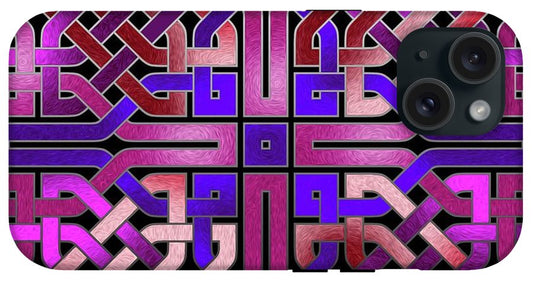 Pink Celtic Knot Square - Phone Case