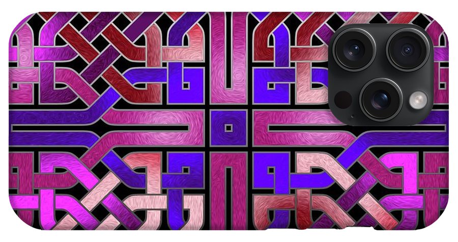 Pink Celtic Knot Square - Phone Case