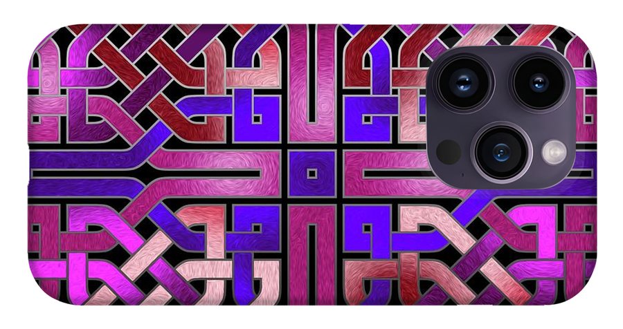 Pink Celtic Knot Square - Phone Case