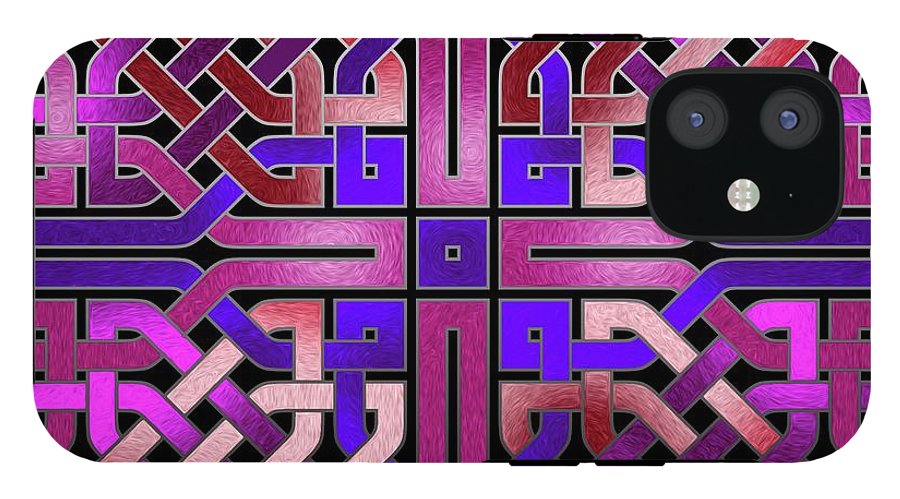 Pink Celtic Knot Square - Phone Case