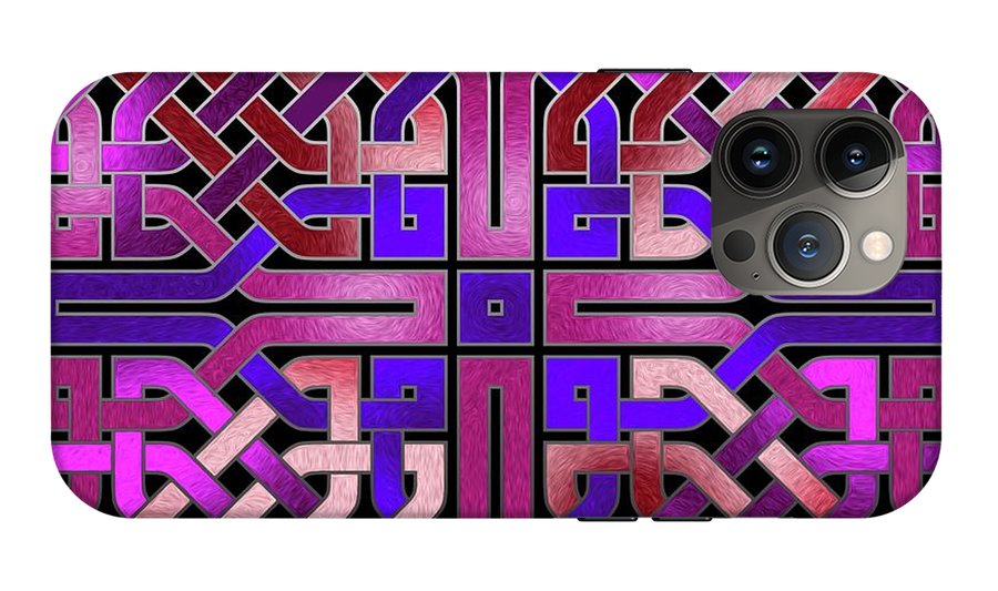 Pink Celtic Knot Square - Phone Case