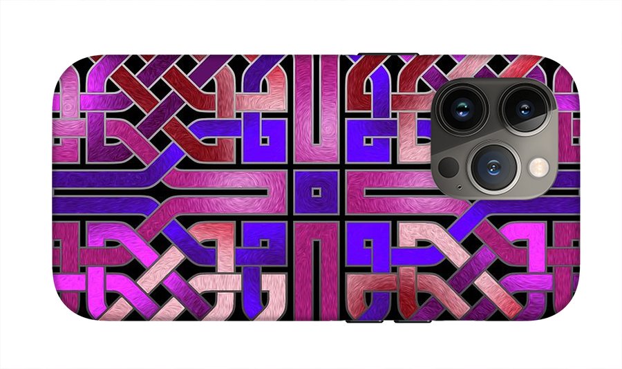 Pink Celtic Knot Square - Phone Case