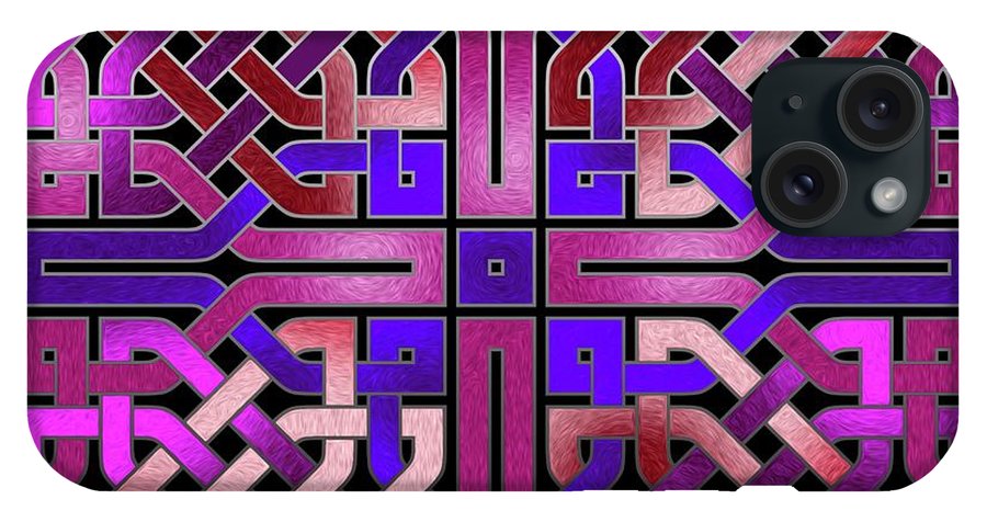 Pink Celtic Knot Square - Phone Case