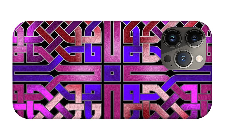 Pink Celtic Knot Square - Phone Case
