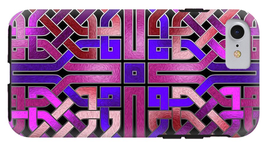 Pink Celtic Knot Square - Phone Case