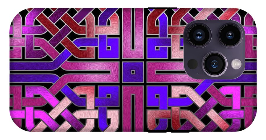 Pink Celtic Knot Square - Phone Case