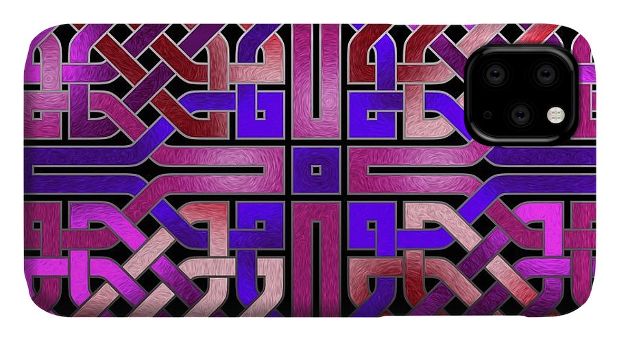 Pink Celtic Knot Square - Phone Case