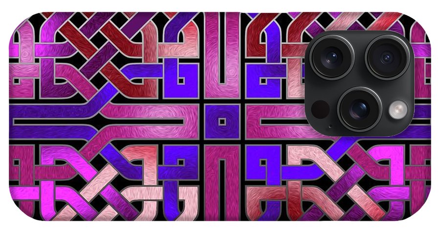 Pink Celtic Knot Square - Phone Case