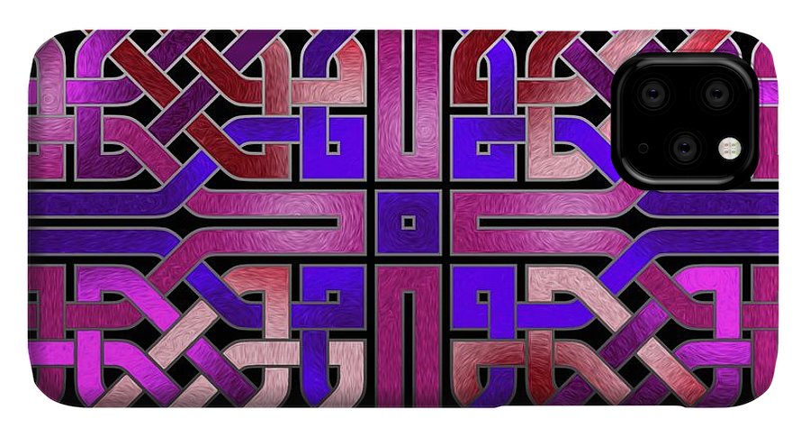 Pink Celtic Knot Square - Phone Case