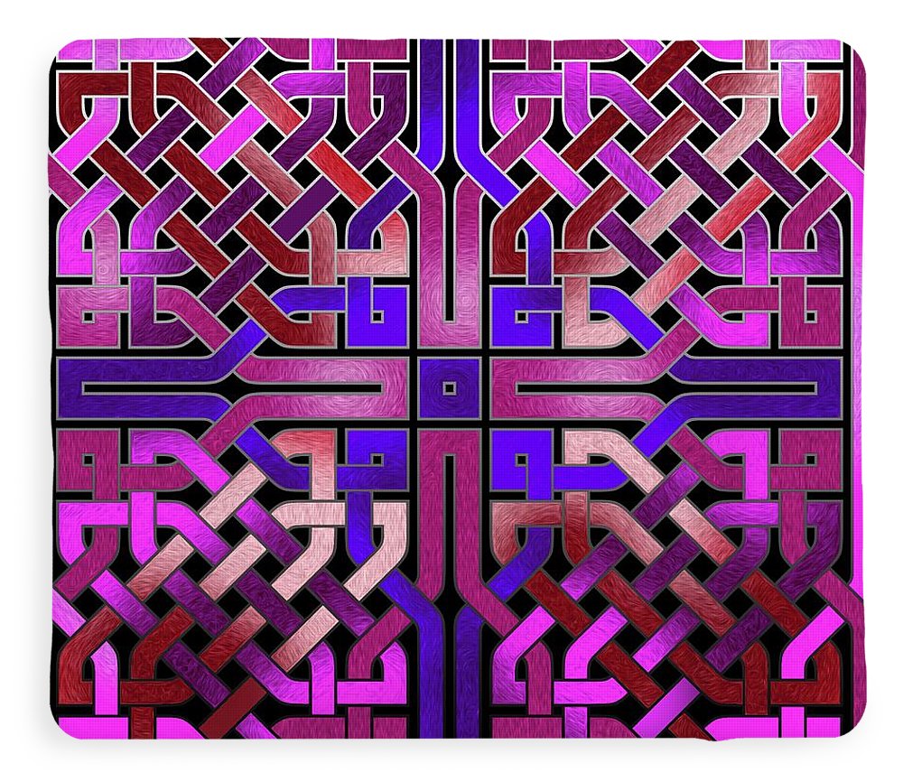Pink Celtic Knot Square - Blanket