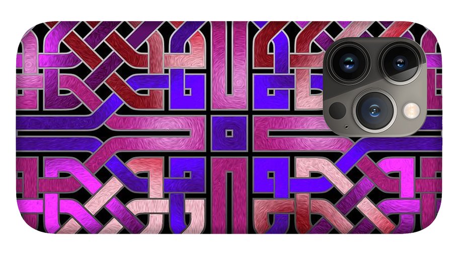 Pink Celtic Knot Square - Phone Case