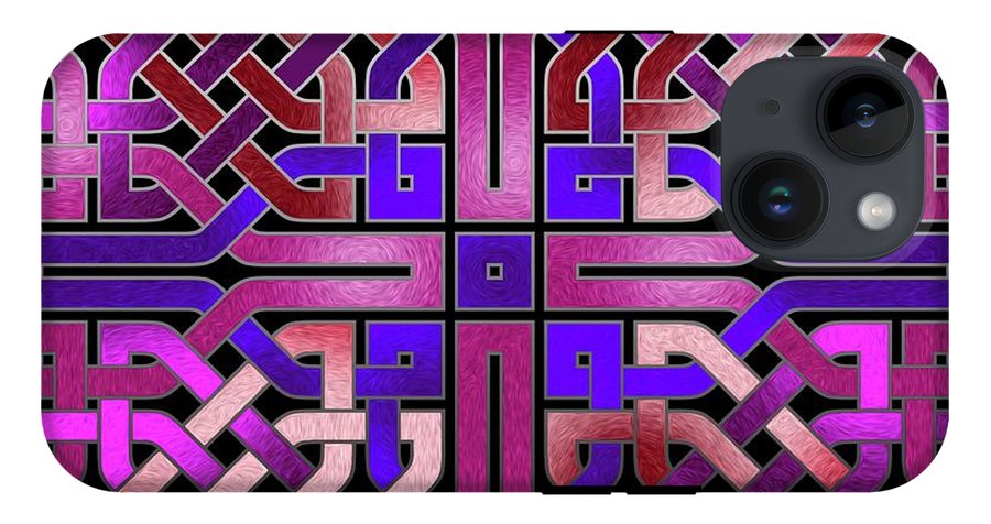 Pink Celtic Knot Square - Phone Case