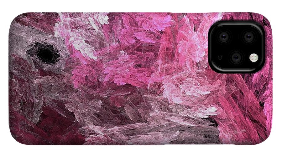 Pink Crystal Fractal - Phone Case
