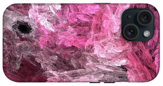 Pink Crystal Fractal - Phone Case