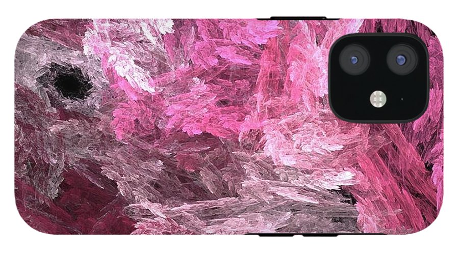 Pink Crystal Fractal - Phone Case