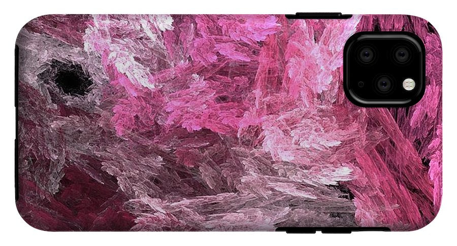 Pink Crystal Fractal - Phone Case