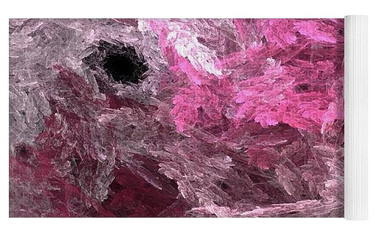 Pink Crystal Fractal - Yoga Mat