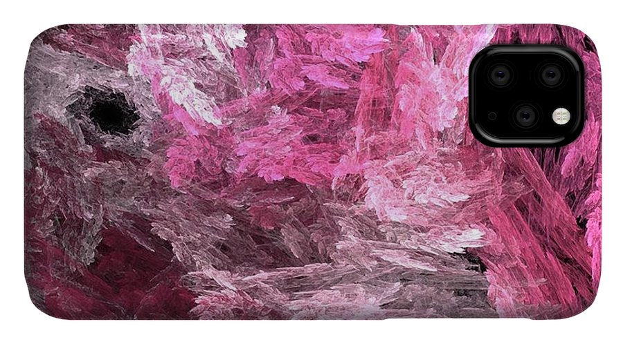 Pink Crystal Fractal - Phone Case