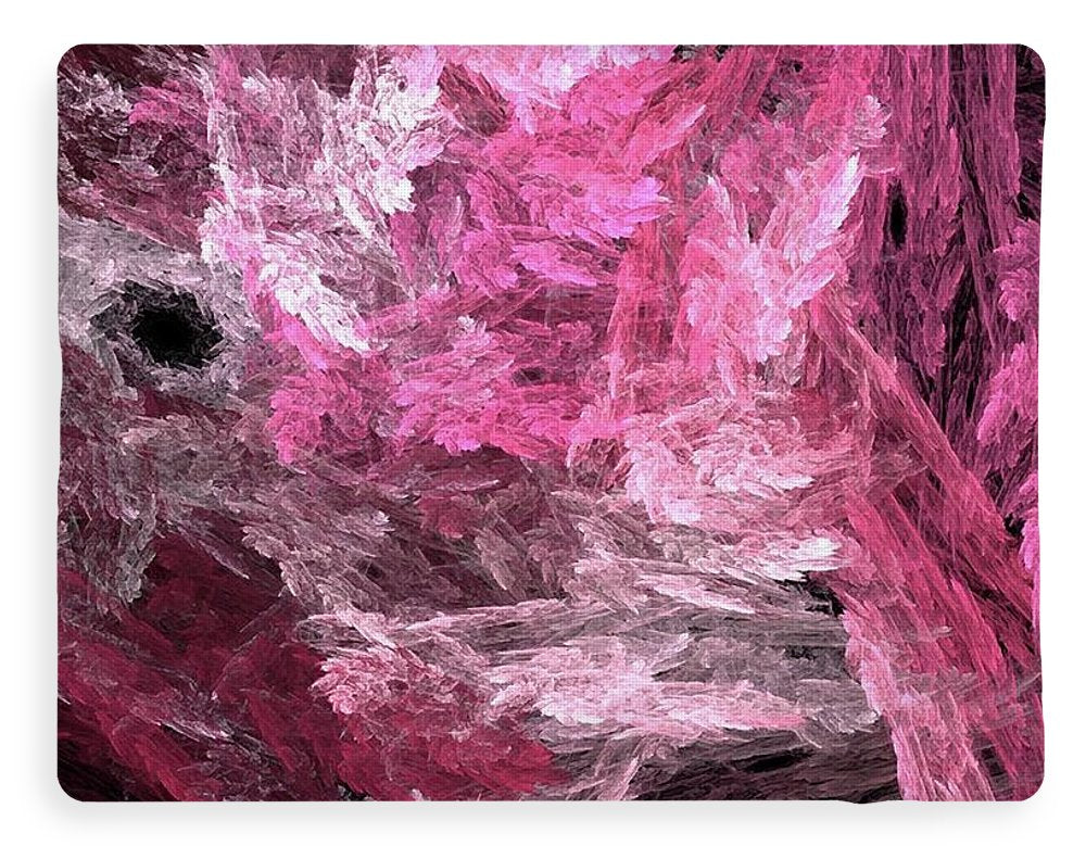 Pink Crystal Fractal - Blanket