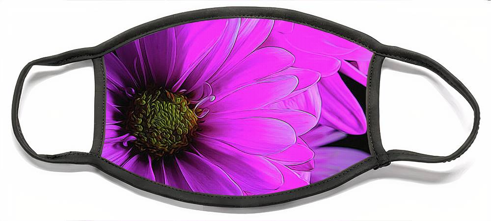 Pink Daisies - Face Mask