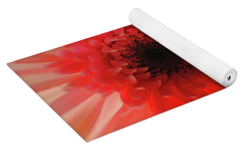 Pink Daisy On Light - Yoga Mat