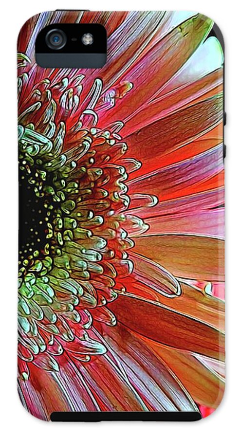 Pink Daisy Sideview - Phone Case