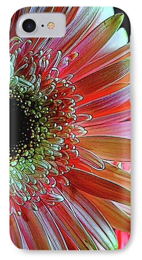 Pink Daisy Sideview - Phone Case