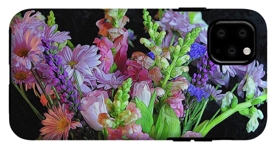 Pink Flower Bouquet - Phone Case