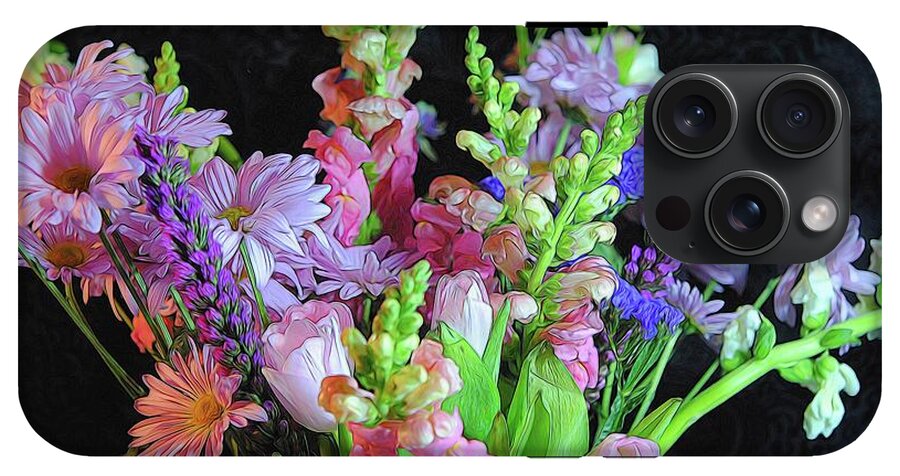 Pink Flower Bouquet - Phone Case