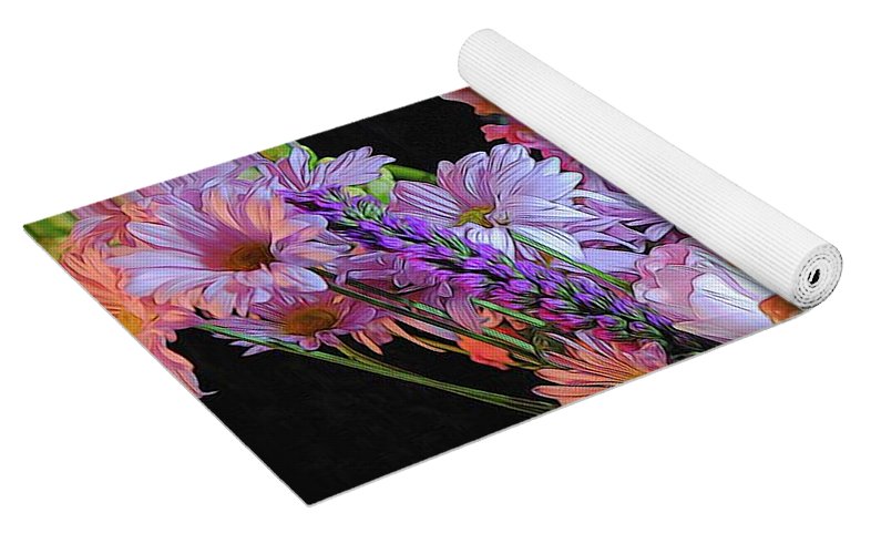 Pink Flower Bouquet - Yoga Mat